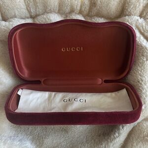 Gucci Red Velvet sunglasses case only